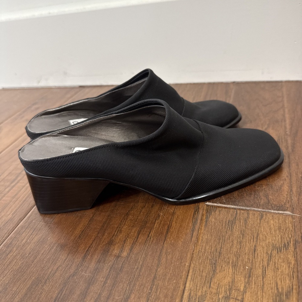 Etienne Aigner Clogs Mule Square Toe Shoes Women 8 Block Heel Winnipeg Old Money
